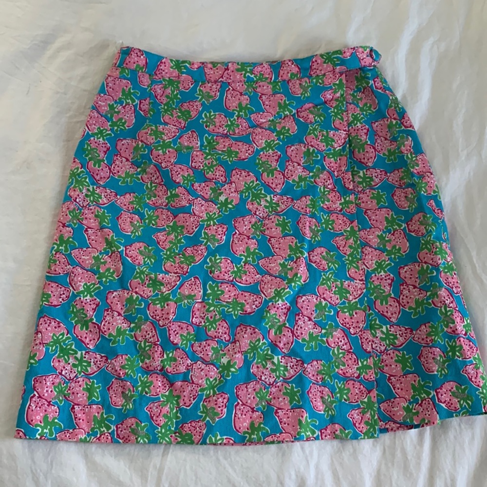 Vintage Lilly strawberry wrap skirt